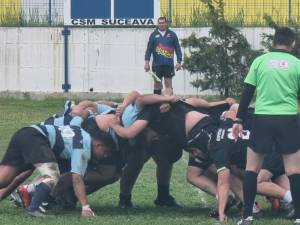 Sucevenii, in negru, s-au calificat in finala mare a campionatului national de rugby juniori I