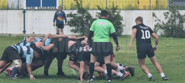 Sucevenii, in negru, s-au calificat in finala mare a campionatului national de rugby juniori I