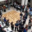 Secvență din desfășurarea concursului Hard&Soft, cu circuitul labirint în care se testa proba practică