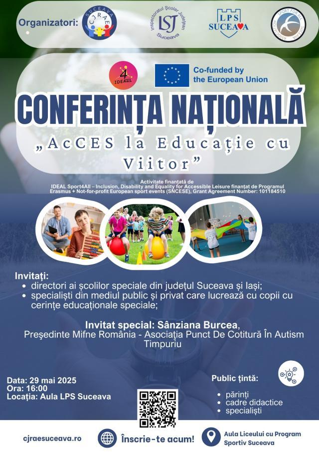 Conferință pentru părinți și specialiști preocupați de educația copiilor cu tulburări din spectrul autist, la Suceava