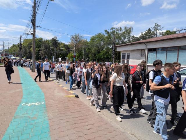 Marșul „Antiviolență, antidrog, antitutun și de prevenire a accidentelor rutiere”