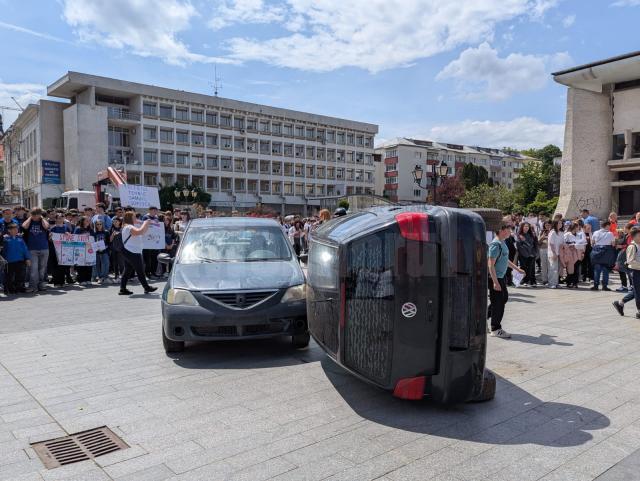 Marșul „Antiviolență, antidrog, antitutun și de prevenire a accidentelor rutiere”