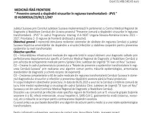 " Prevenire comună a răspândirii virusurilor în regiunea transfrontalieră - JPVS "