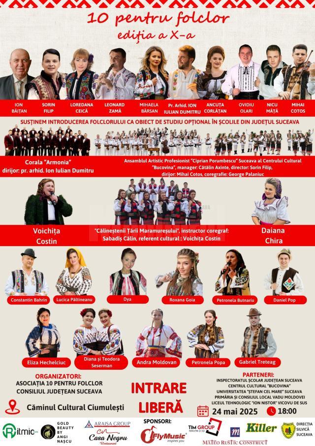 Încă cinci localități în care oprește în aceste zile Caravana „10 pentru folclor”