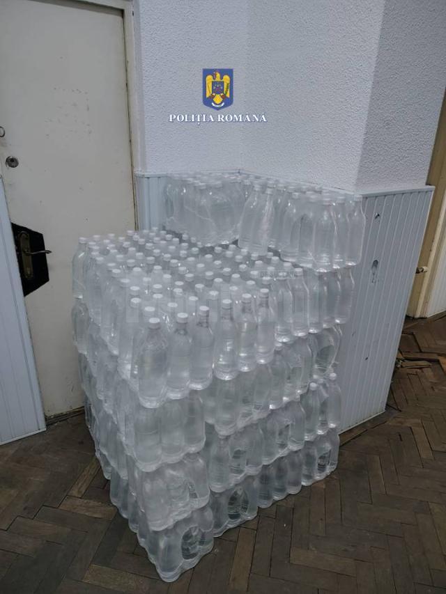 În autoutilitară s-au găsit nu mai puțin de 2.000 de litri de alcool