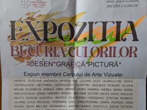 Expoziția „Bucuria culorilor”, la Centrul pentru Tineret „Ecclesia” din cartierul Ițcani
