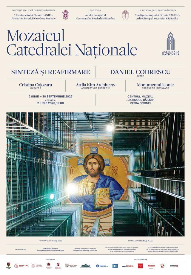 Mozaicul Catedralei Naționale va putea fi admirat la Centrul Muzeal „Cazinoul Băilor” Vatra Dornei