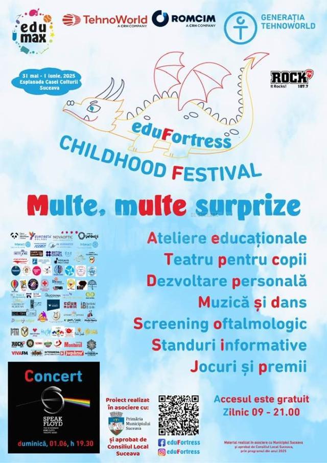 Festivalul copilăriei EduFortress, în acest weekend, pe esplanadă.