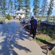 Betonarea aleilor în cimitirul din satul Bănești