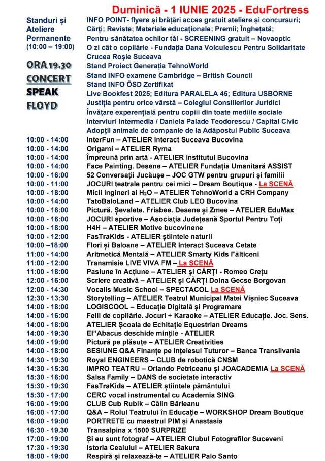 Festivalul copilăriei EduFortress, în acest weekend, pe esplanadă