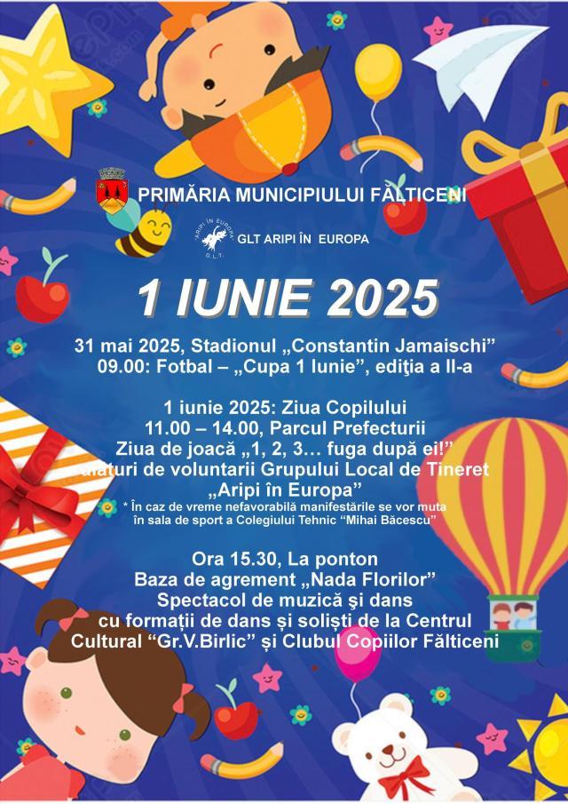 La Fălticeni se sărbătorește copilăria. Două zile pline de jocuri, sport și voie bună