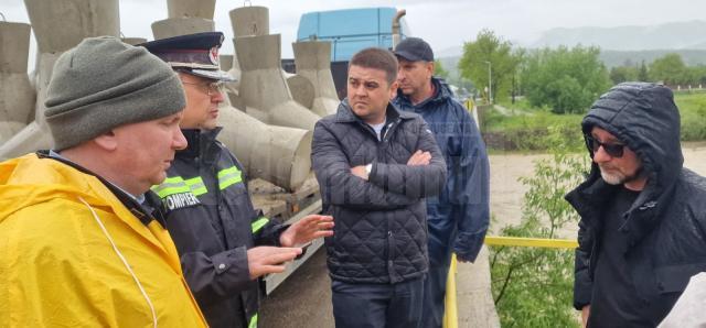 Președintele Consiliului Județean, Gheorghe Șoldan, a mers în zonele afectate de inundații de la Râșca și Bogdănești