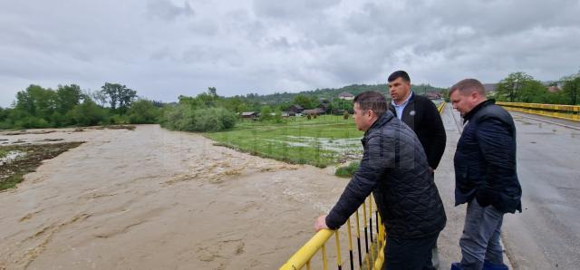 Președintele Consiliului Județean, Gheorghe Șoldan, a mers în zonele afectate de inundații de la Râșca și Bogdănești