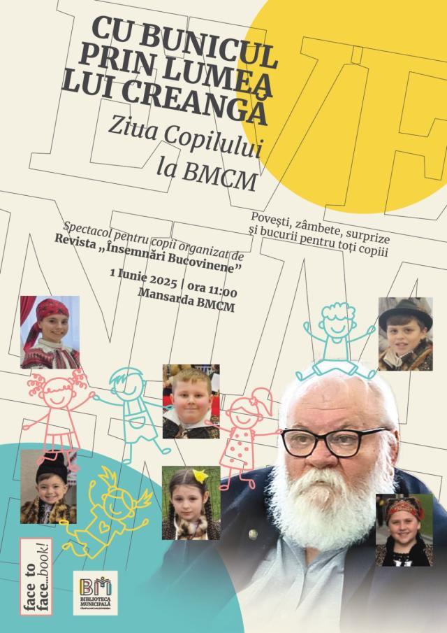 Povești, zâmbete, surprize și bucurii pentru toți copiii, pe 1 Iunie, la Biblioteca Municipală Câmpulung Moldovenesc