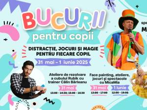 Două zile pline de bucurii pentru copii, la Shopping City Suceava, pe 31 mai și 1 iunie