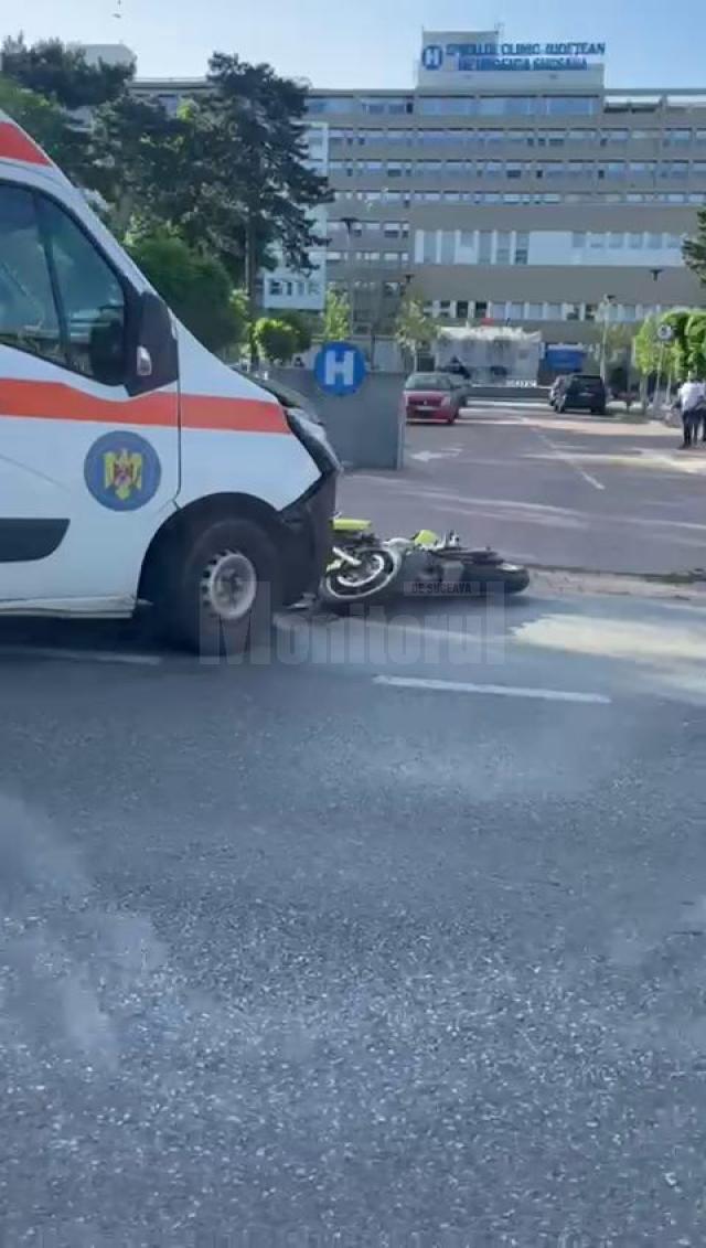 Accidentul din fața Spitalului Județean
