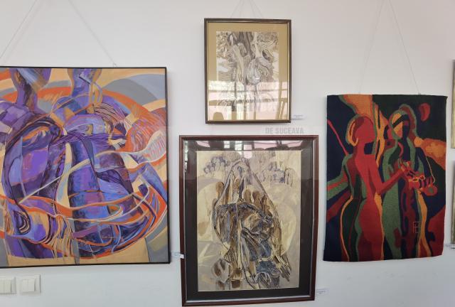 Lucrări de pictură, grafică și tapiserie expuse la Teatrul „Matei Vișniec”, în cadrul Festivalului Internațional