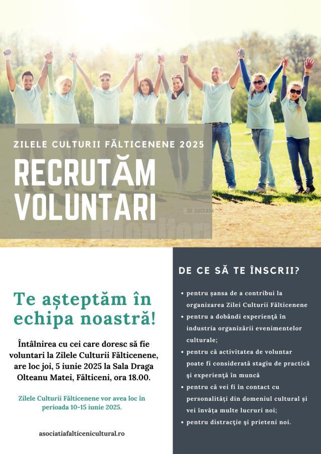 „Zilele Culturii Fălticenene 2025” aduc artă, literatură și spectacole de excepție