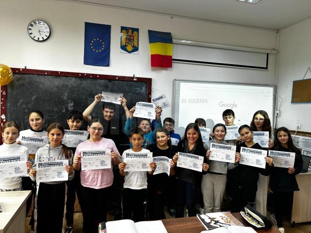 Clasa a V-a B, cea care a obținut premiul I, cu un punctaj de 49