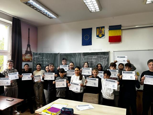 Clasa a VI-a C, cea care a obținut premiul I, cu un punctaj de 59