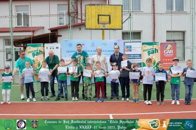 88 de tineri șahiști au participat la Festivalul interjudețean „Zilele sportului școlar”, desfășurat la Putna
