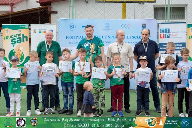 88 de tineri șahiști au participat la Festivalul interjudețean „Zilele sportului școlar”, desfășurat la Putna