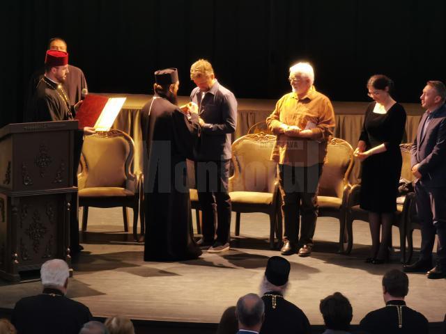 Daniel Codrescu la vernisajul expoziției din Palatul Dornelor