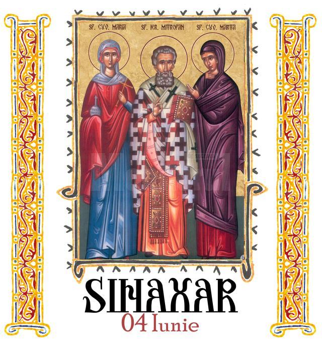Sinaxar 4 iunie 2025