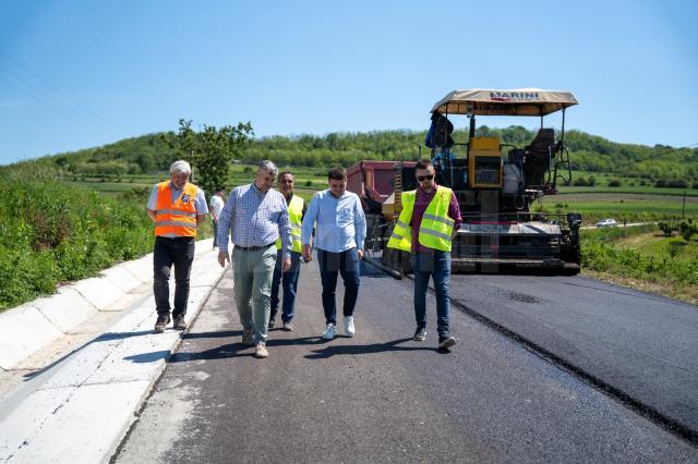 Gheorghe Șoldan în vizită de lucru pe șantierul de pe DJ 178 B