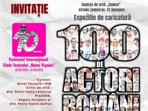 Expoziția „100 de actori români în festival”, realizată de Ovidiu Stanciu, la Galeria de artă Zamca
