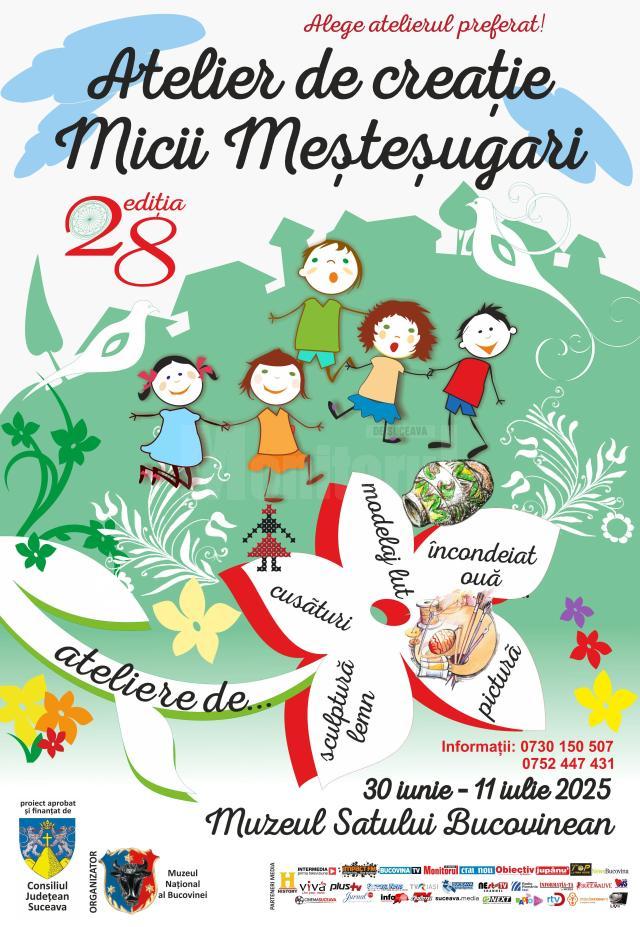 Au început înscrierile pentru Atelierul de creaţie „Micii Meşteşugari”