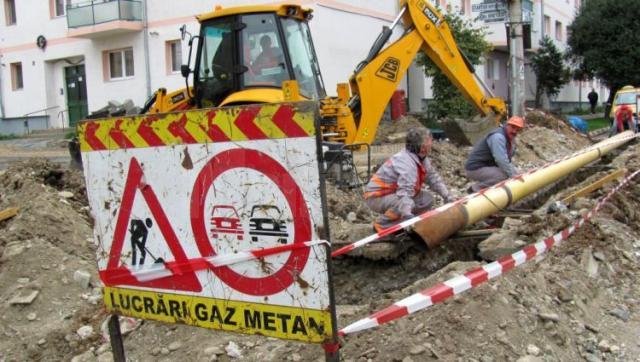 Lucrări de înlocuire a conductei și branșamentelor de gaze naturale