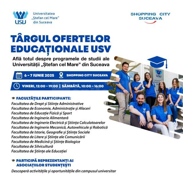 Târgul Ofertelor Educaționale USV, la Shopping City Suceava