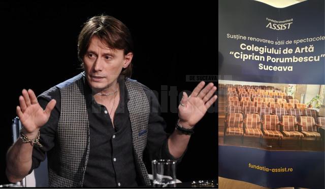 Marius Manole. În dreapta, pliantul pe care l-a primit