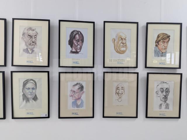 Emoția și personalitatea artistică a 100 de actori se regăsesc în portretele realizate de caricaturistul Ovidiu Stanciu, expuse la Galeria Zamca