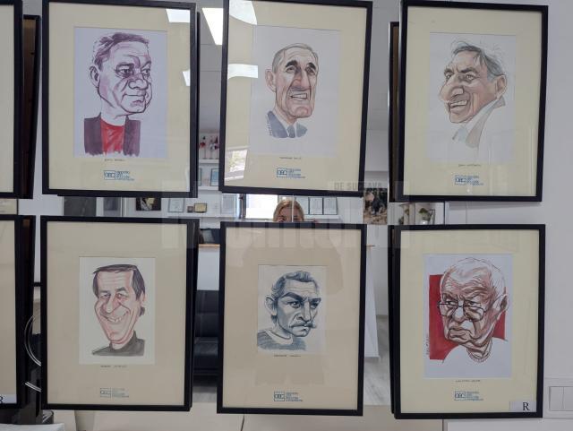 Emoția și personalitatea artistică a 100 de actori se regăsesc în portretele realizate de caricaturistul Ovidiu Stanciu, expuse la Galeria Zamca