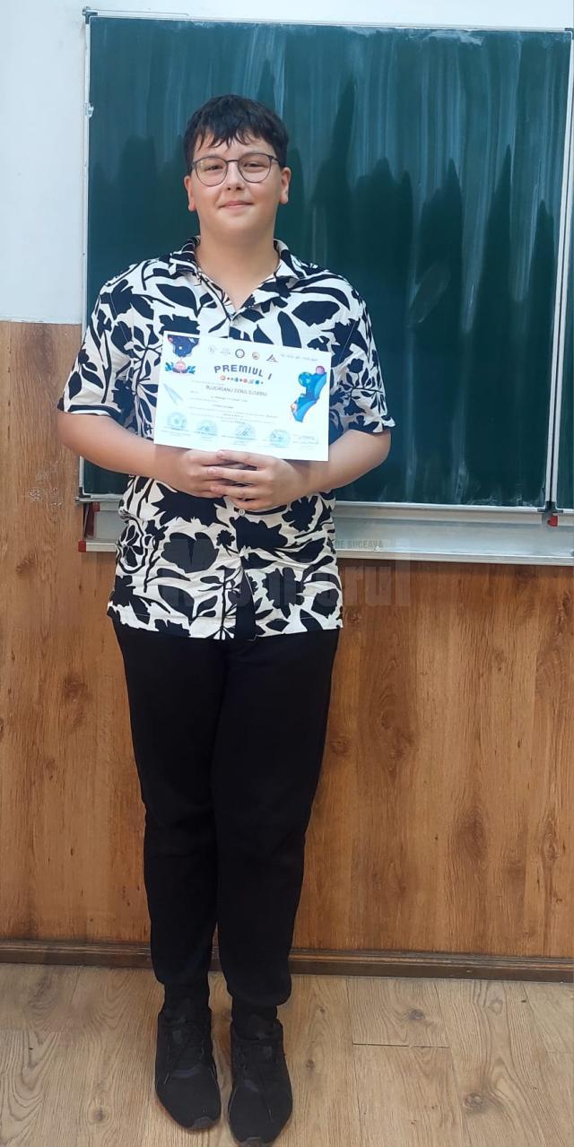 Premiul I – Bujoreanu Denis Eusebiu, clasa a VI-a C
