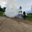 Incendiu izbucnit la un autoturism, pe raza satului Solonețu Nou