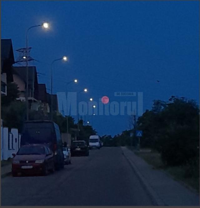 „Luna Căpșună, văzută în municipiul Suceava - foto Constantin Rotar