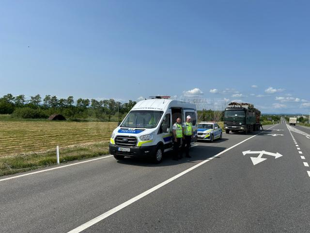 Polițiștii de la Serviciul Rutier Suceava au fost angrenați, pe 10 iunie, într-o amplă acțiune de control