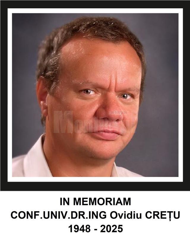 Conf. univ. dr. ing. Ovidiu Crețu, unul dintre întemeietorii școlii de învățământ tehnic de la Suceava, a încetat din viață marți
