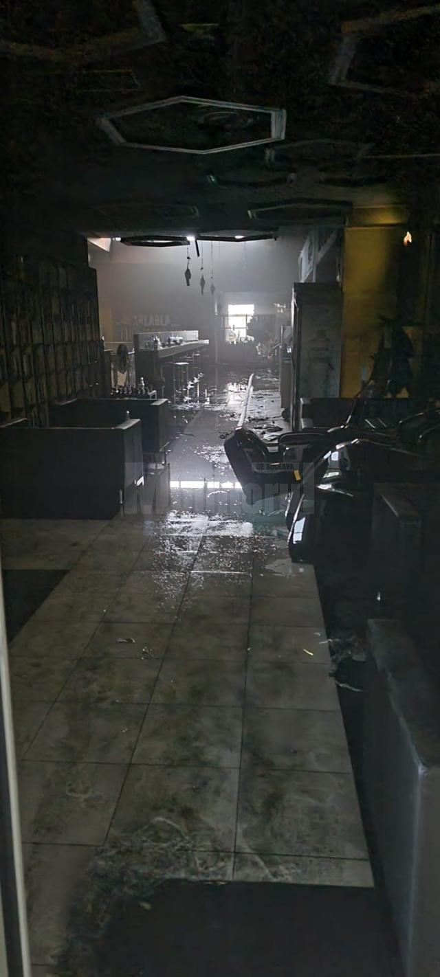 Sala de sport după incendiu