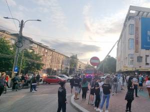 Incendiu la sala de sport situată la ultimul etaj al Complexului Comercial "Bucovina"