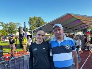 Claudia Costiuc alaturi de antrenorul Cristian Prasneac