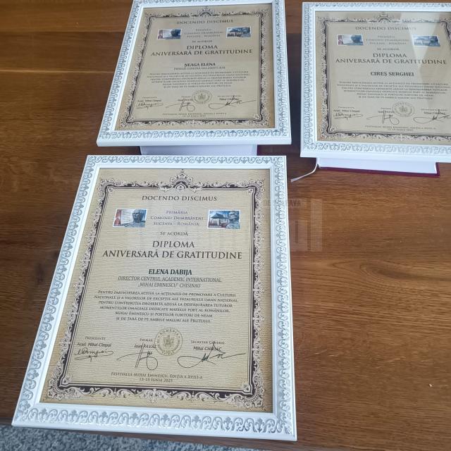 Diplome de gratitudine pentru o parte dintre invitați