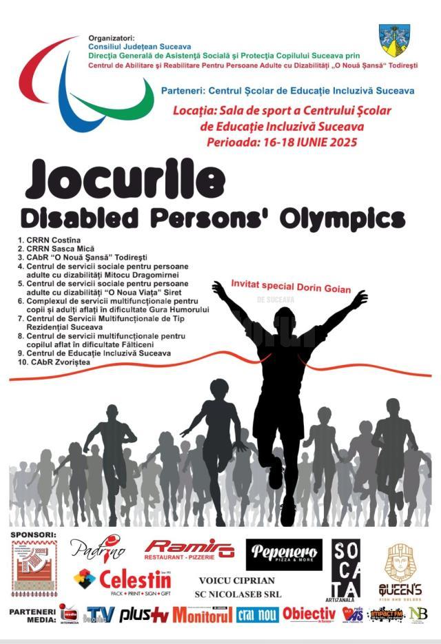 „Disabled Persons' Olympics”, ediția a IX-a, la Centrul Şcolar de Educaţie Incluzivă Suceava