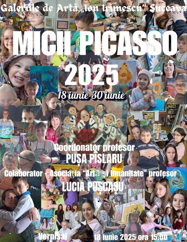 Vernisajul expoziției „Micii Picasso”, miercuri, la Galeria de Artă „Ion Irimescu”