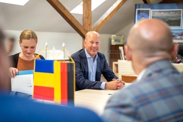 Președintele Consiliului Regional Schwaben, Martin Sailer, se află în vizită oficială în Suceava