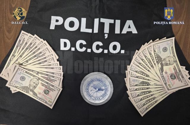Percheziții la Vatra Dornei, la persoane suspecte că puneau pe piață dolari falsificați