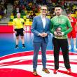 Cel mai bun jucător al întâlnirii a fost desemnat portarul Florin Sîrghie. Foto: IHF/Kolektiff/Sasa Pahic Szabo